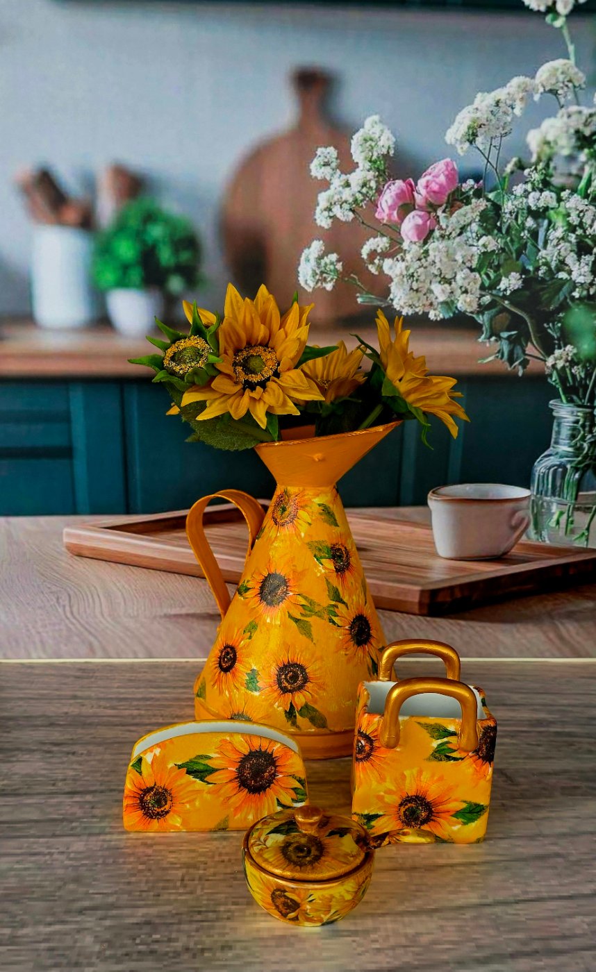 Sunflowr Deco-painted Decor Set