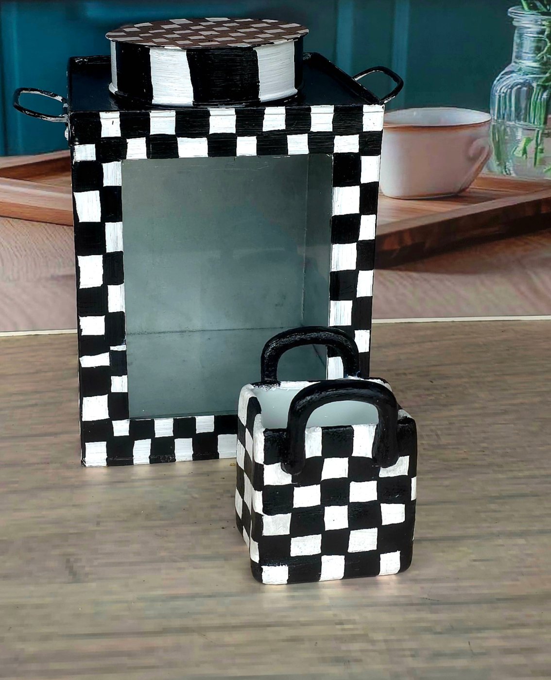 Black & White Tea Storage Set