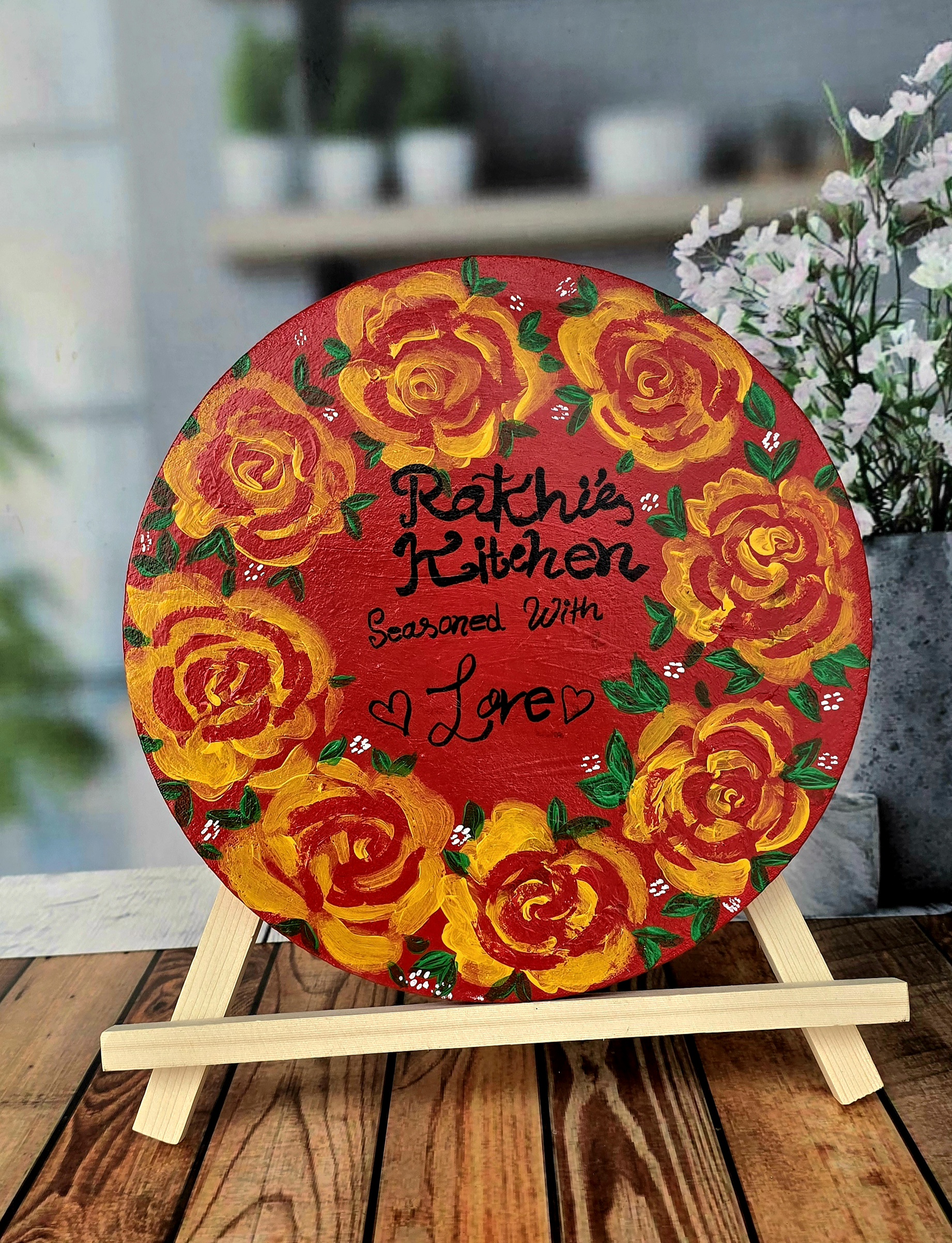Personalized Hand-painted Wooden Plaque