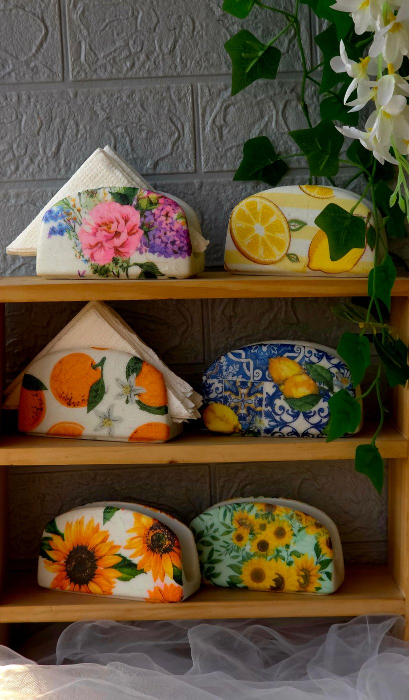 Artistic Napkin Holder Set