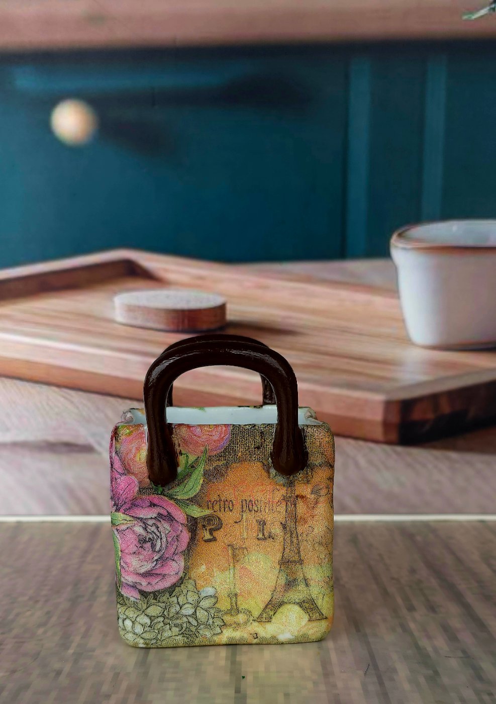 Vintage Floral Spoon Bag