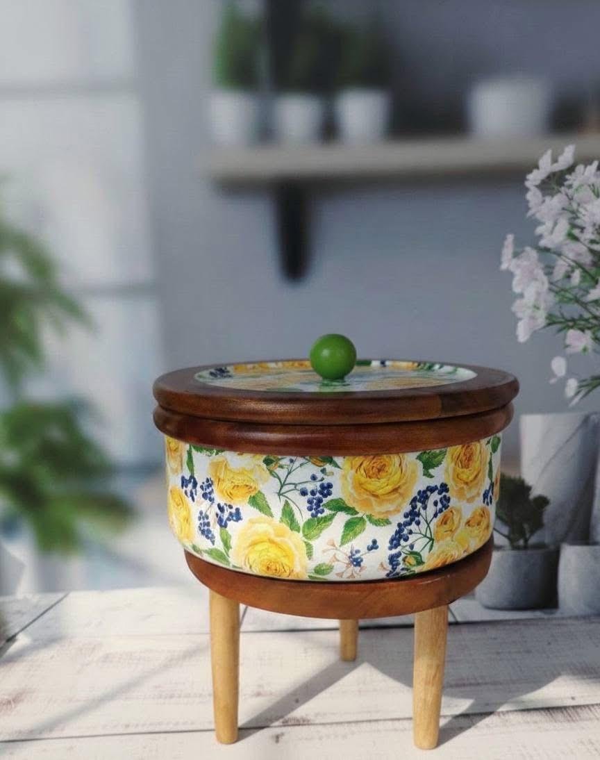 Floral Wooden Ruti Box