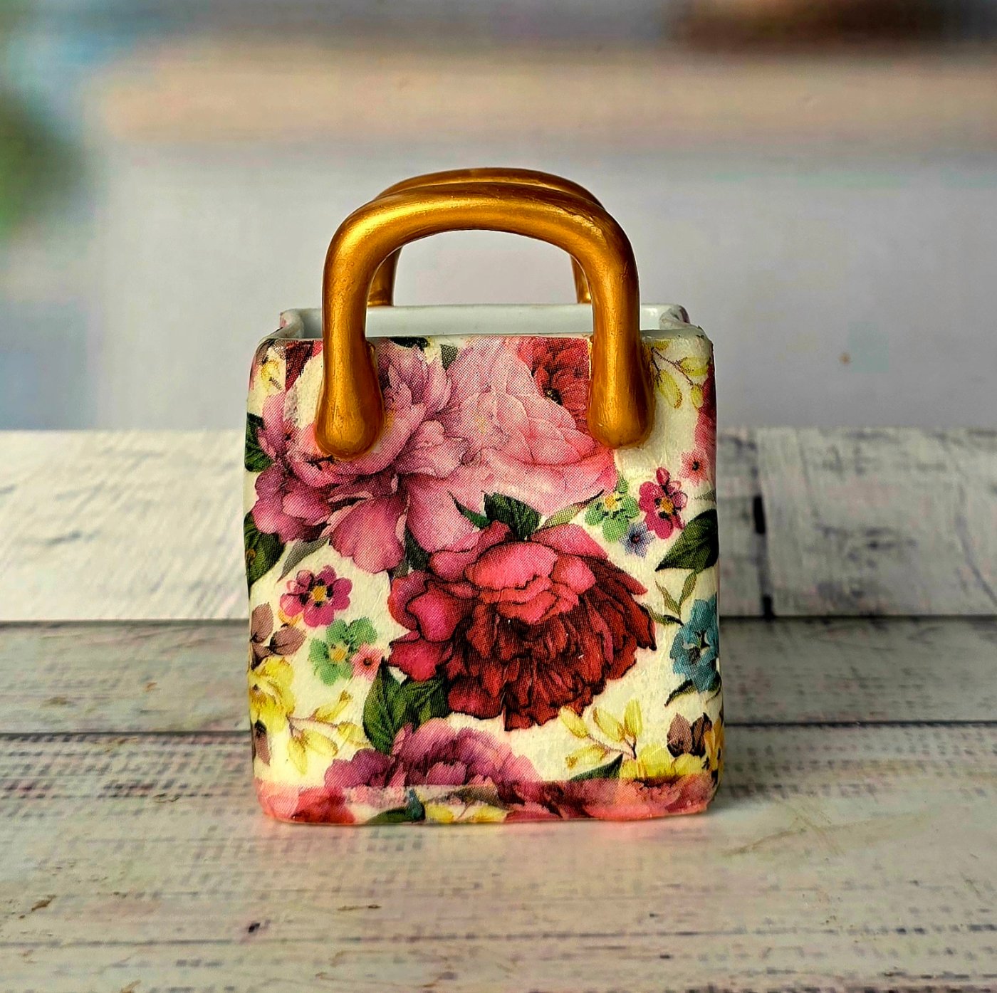 Floral Design Spoon Bag