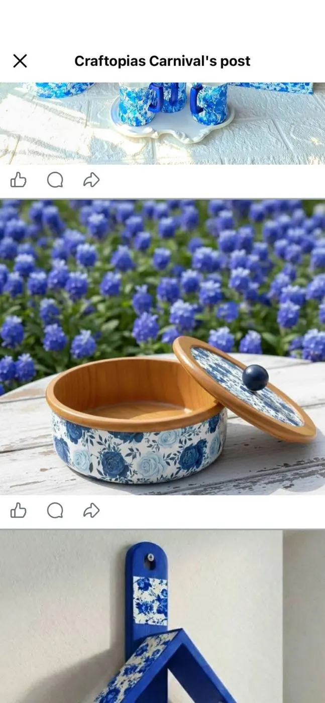 Floral Wooden Ruti Box