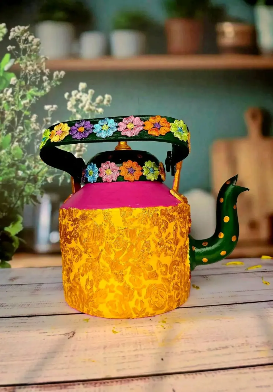 Hand-painted Decorative Kettle