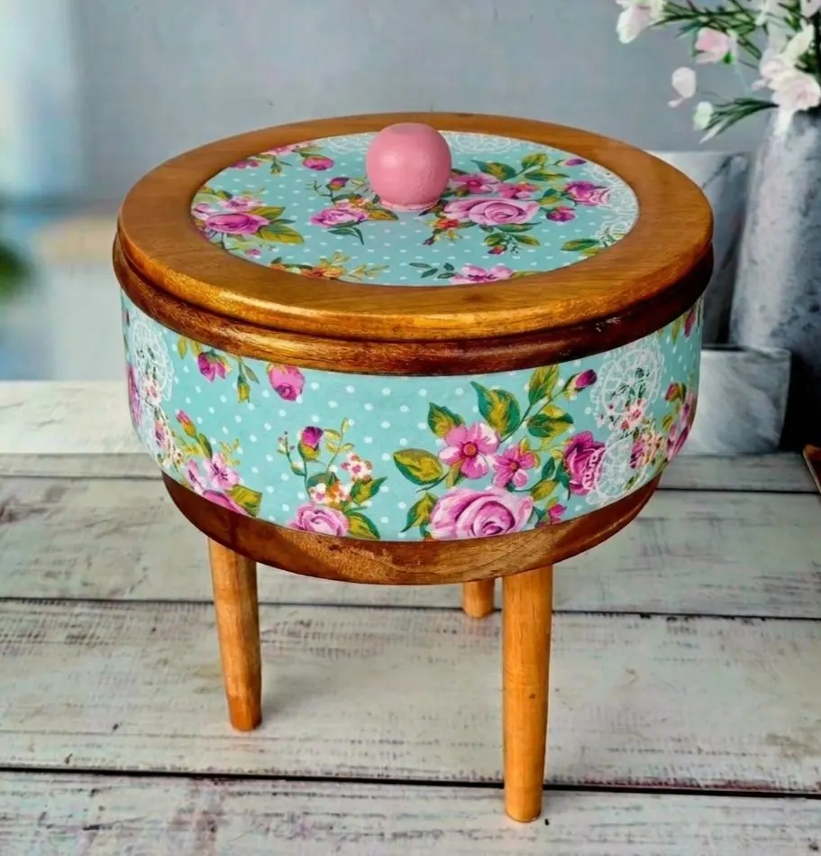 Floral Miniature Wooden Ruti Box