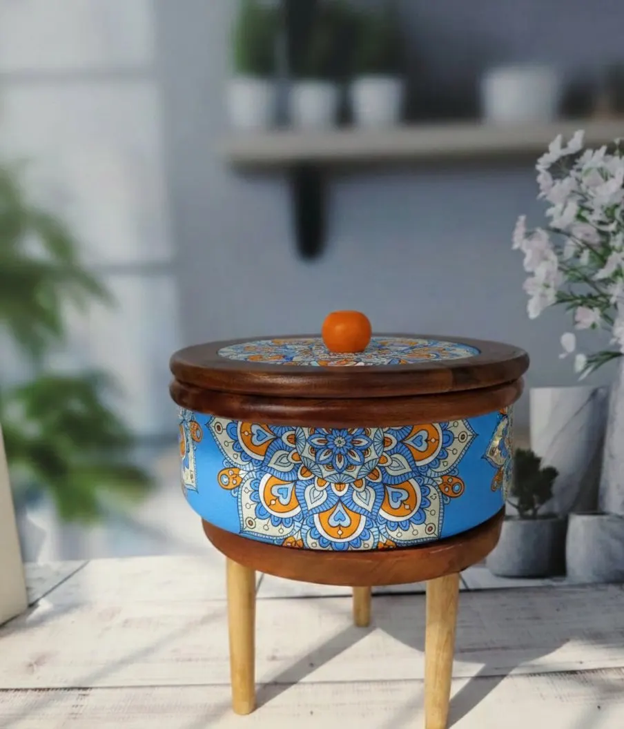 Wooden Decopaint Mandala Ruti Box