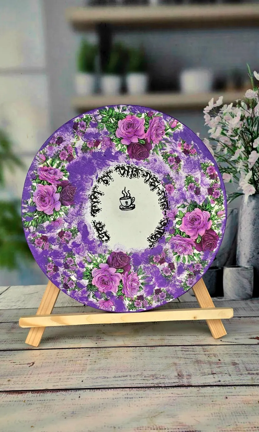 Floral Hand Painted Platter