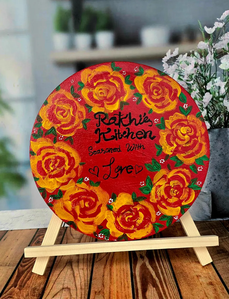 Personalized Hand-painted Wooden Plaque