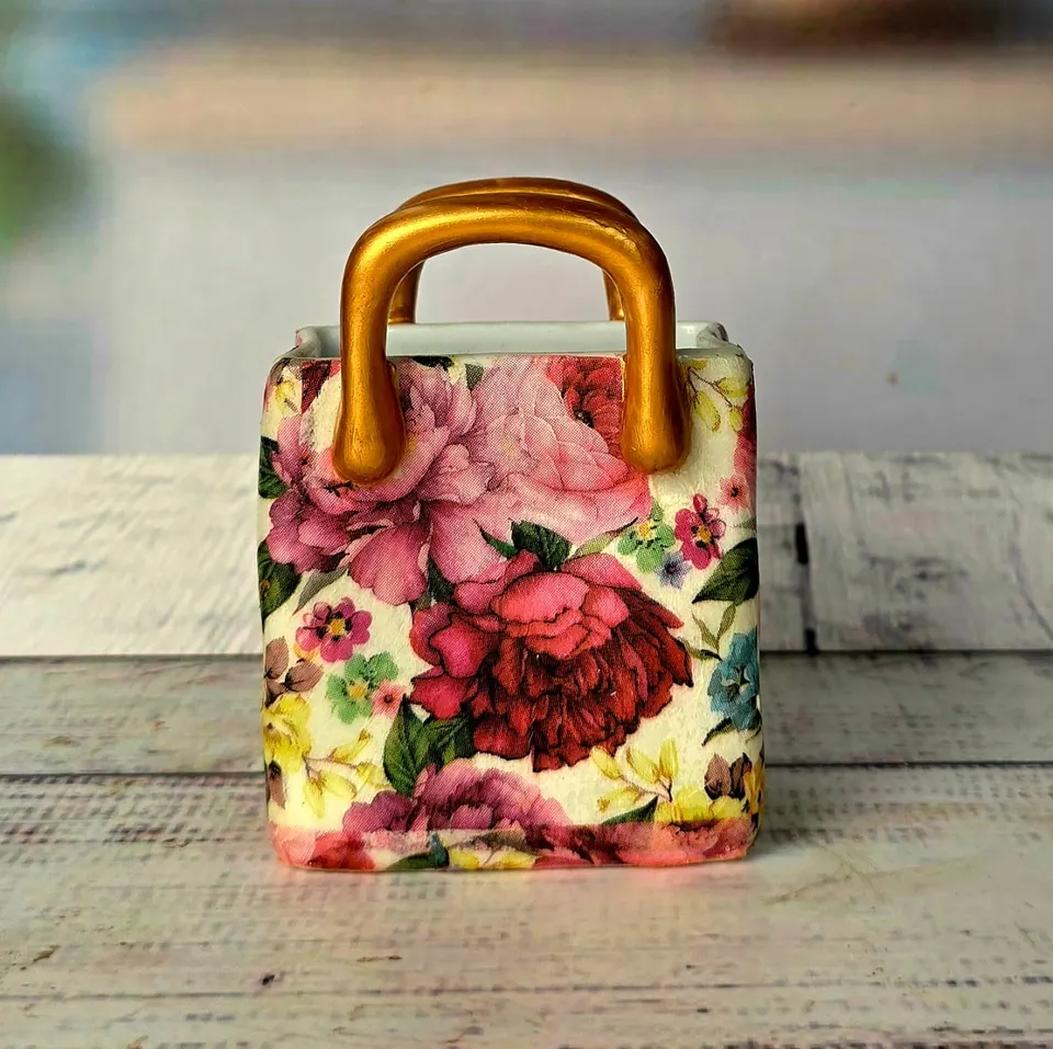 Floral Design Spoon Bag