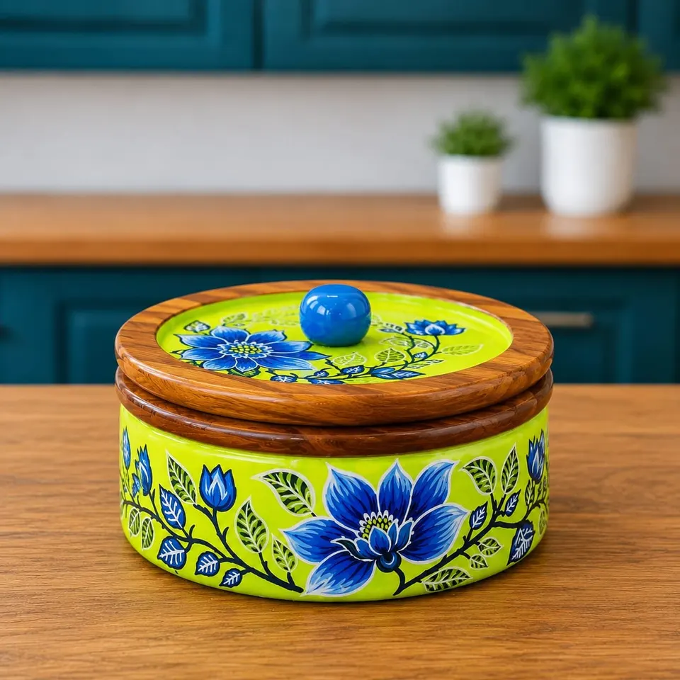 Hand-painted Floral Ruti Box