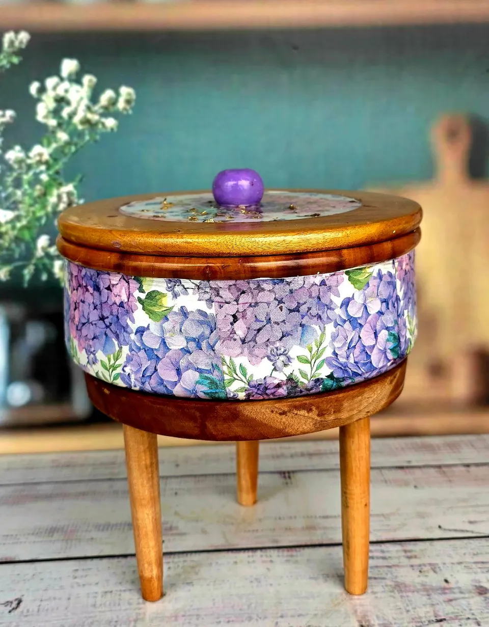 Floral Wooden Ruti Box
