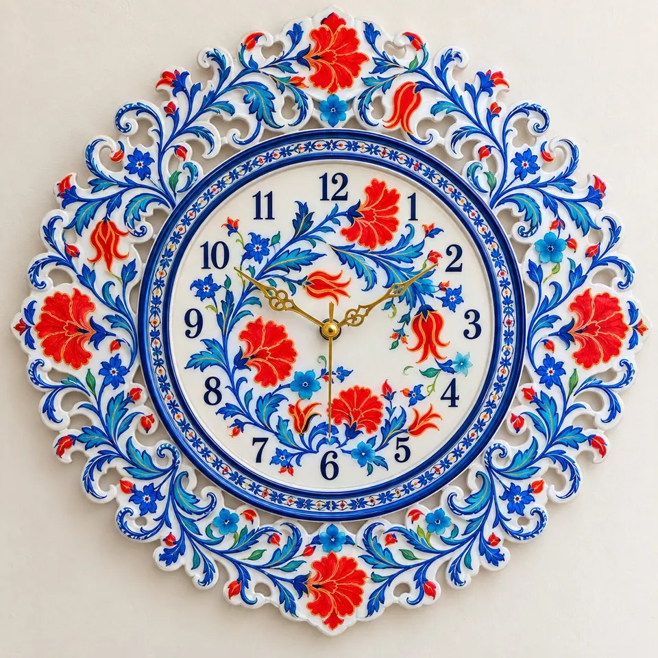 Artisan Hand-painted Wall Clock