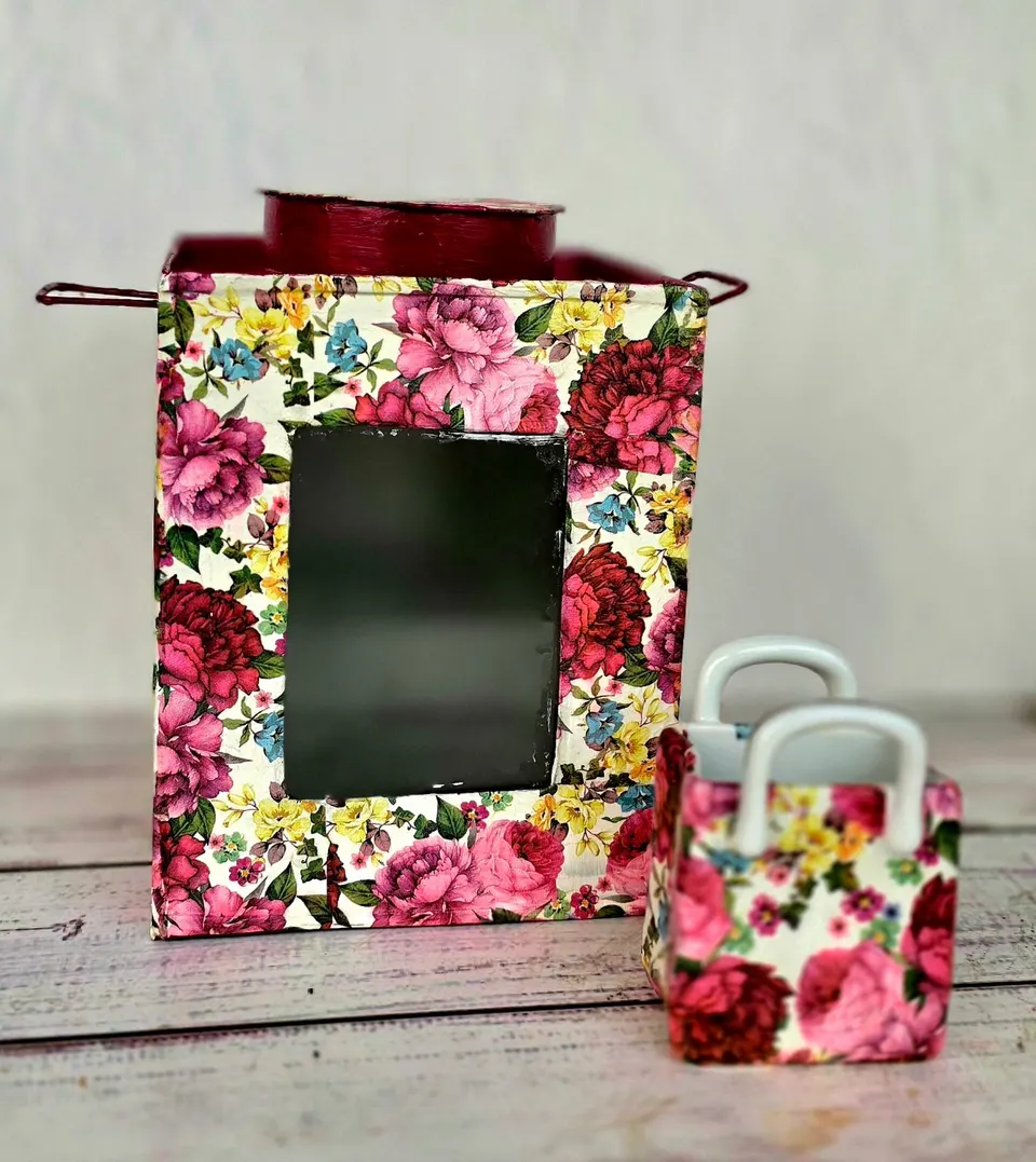 Floral Print Spoon Bag & Murirtin