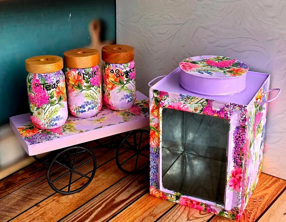 Floral Tea Corner Set