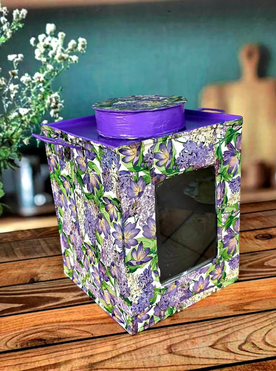 Floral Decoupage Print Murirtin