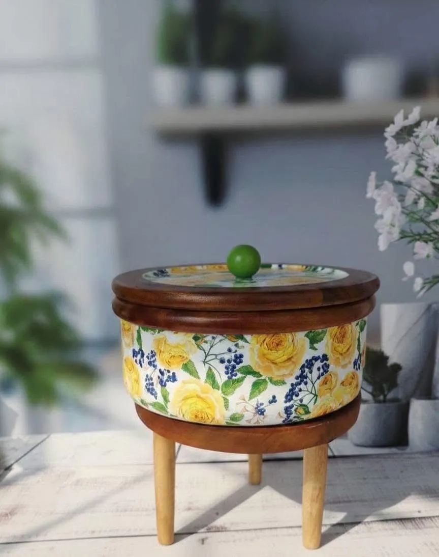Floral Wooden Ruti Box