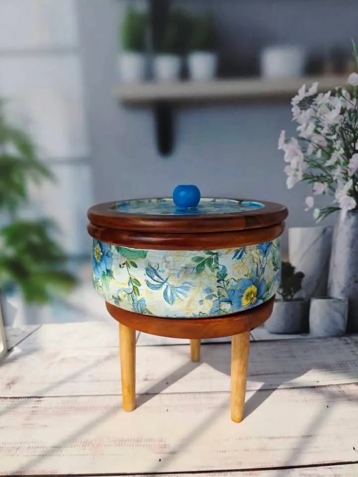 Floral Wooden Ruti Box