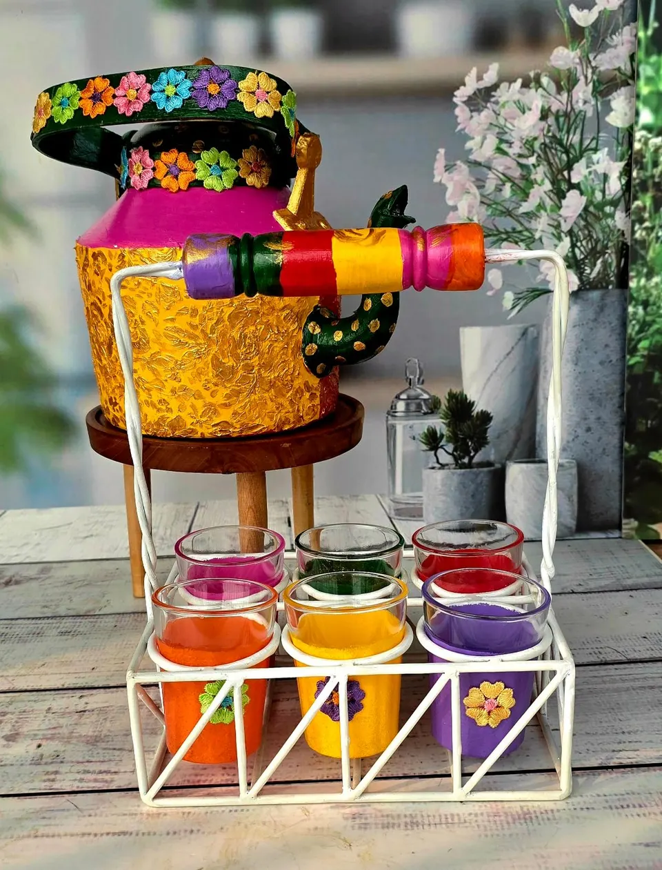 Hand-painted Decorative Tea Set