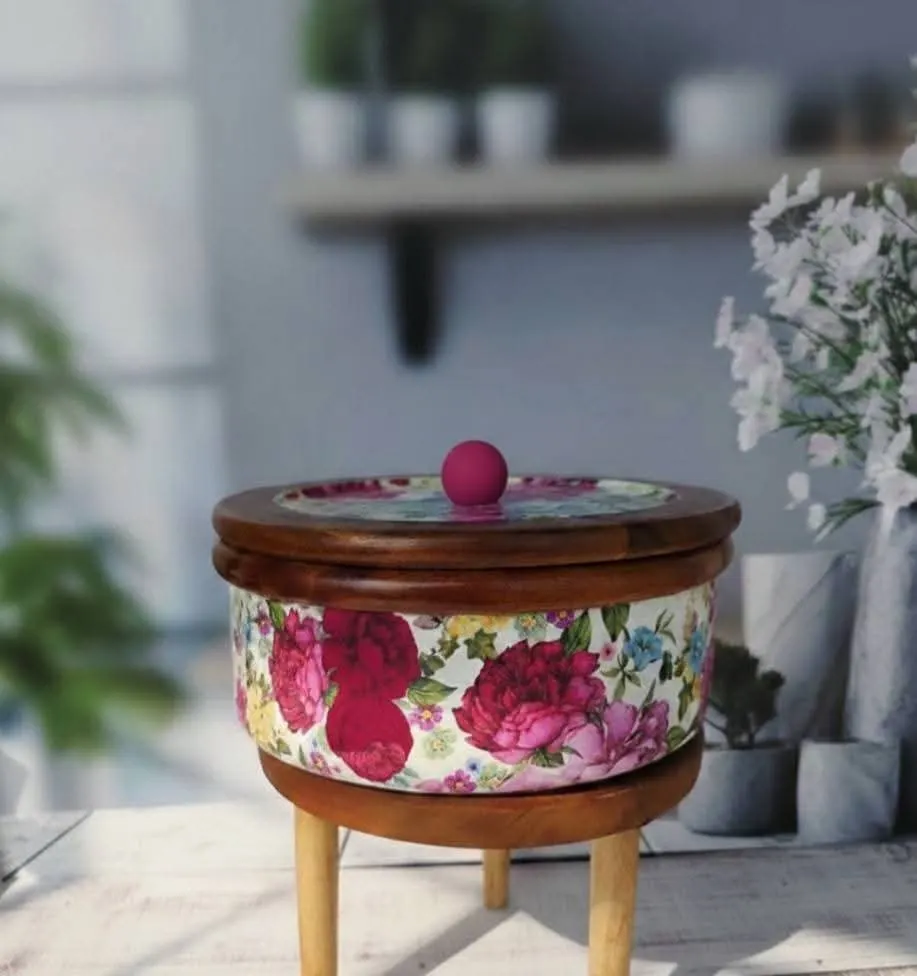 Floral Wooden Ruti Box