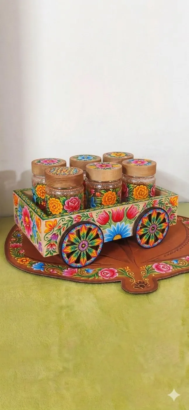 Hand-Painted Rickshaw Paint Spice Set