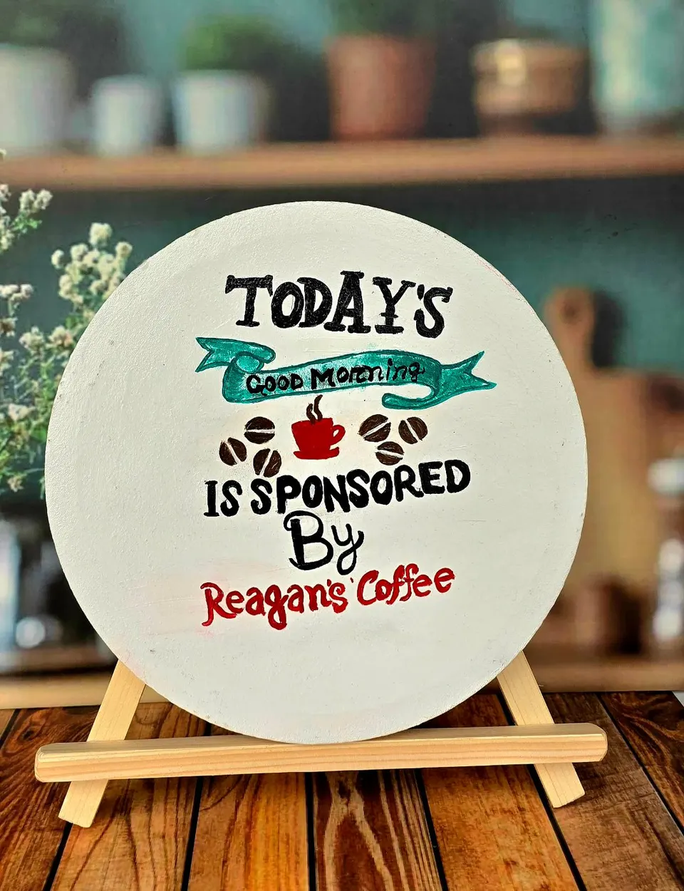 Custom Hand-Painted Wooden Plaque