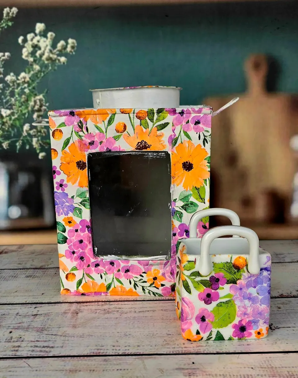 Floral Spoon Bag & Murirtin Combo Set
