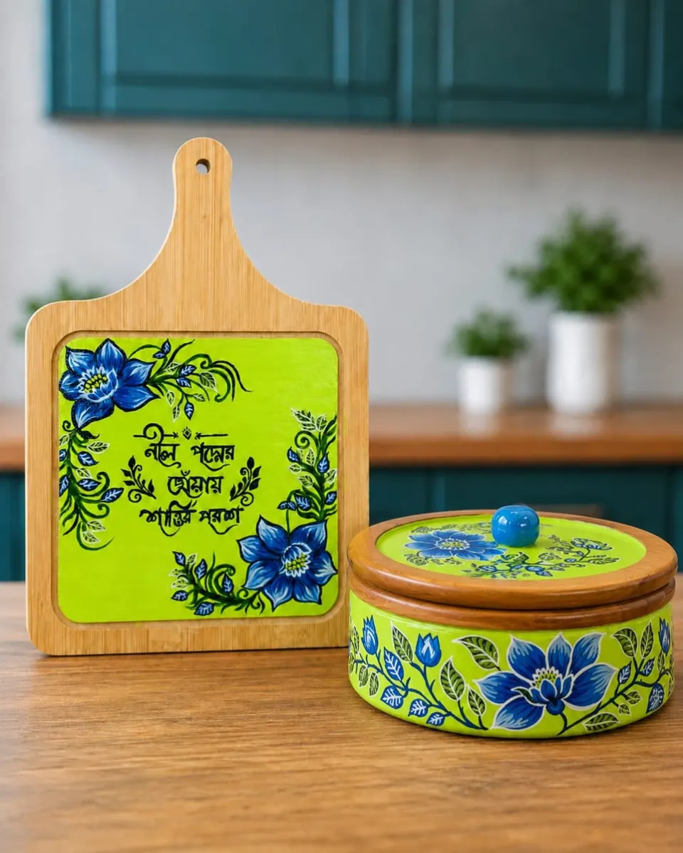 Hand-painted Ruti Box & Bord Combo