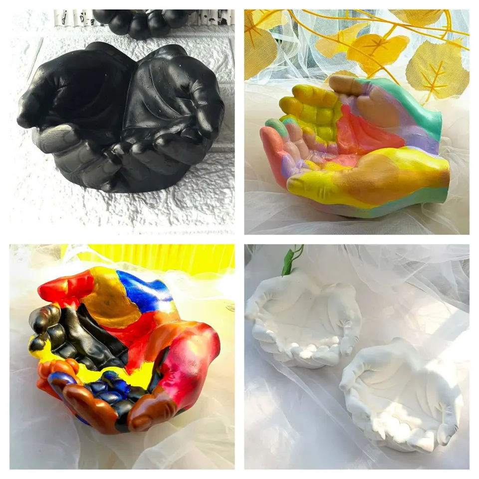 Artistic Cupped Hands Bowl