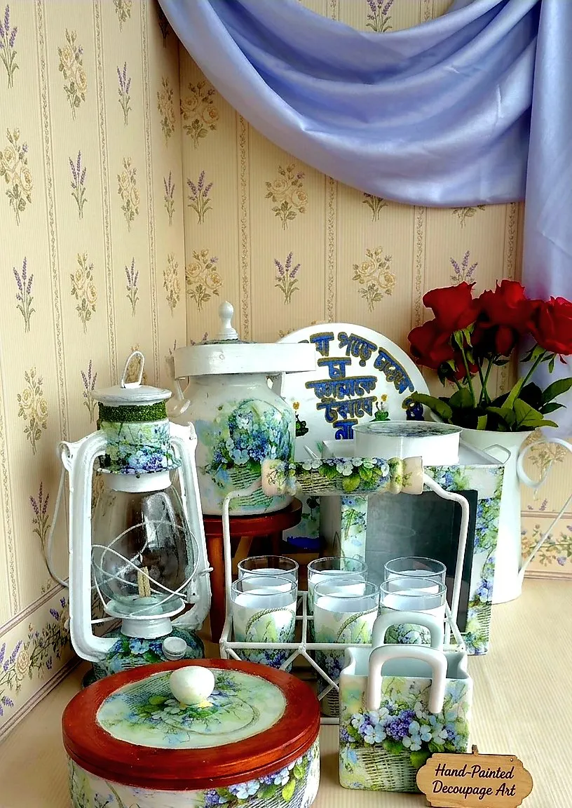DecoPainted Tea Corner Set