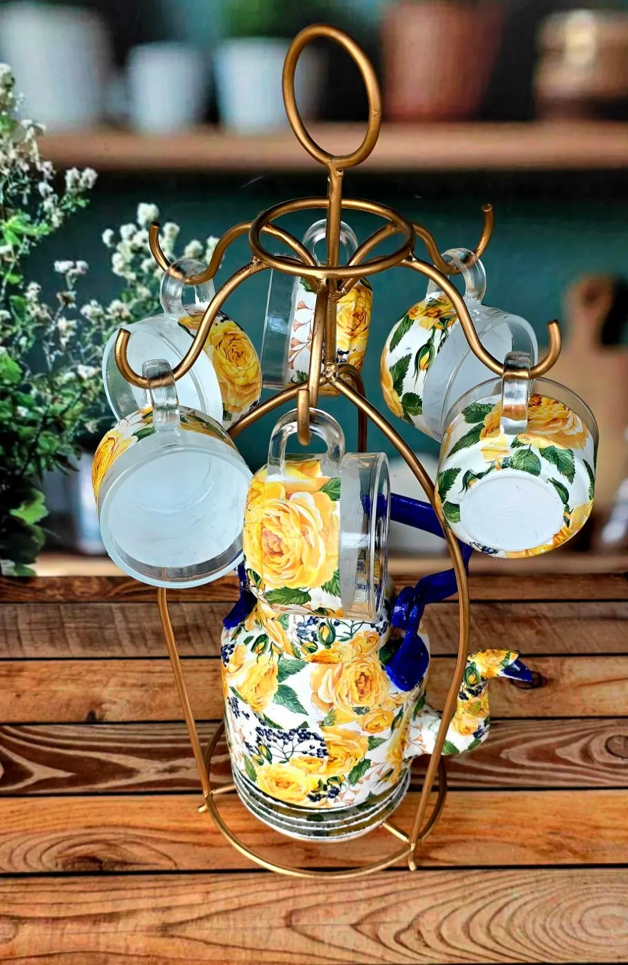 Floral Tea Corner Set